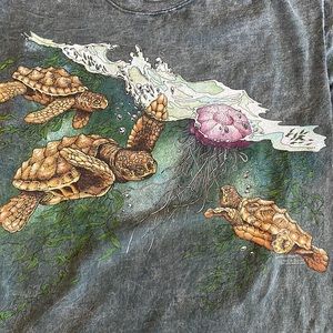 Harlequin Acid Wash 1993 Vintage T-shirt Medium made in USA🇺🇸